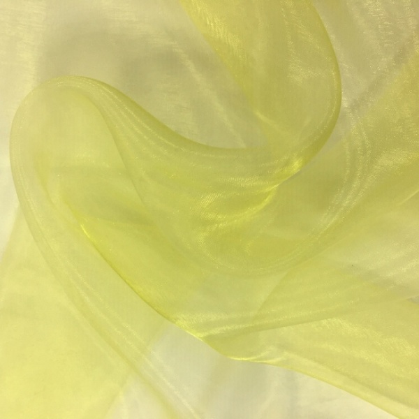 Plain Dyed Organza Yellow